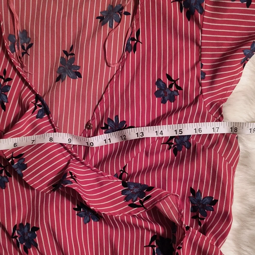 Red Striped Floral Dress. Size 44. Great Condition - Picture 10 of 10